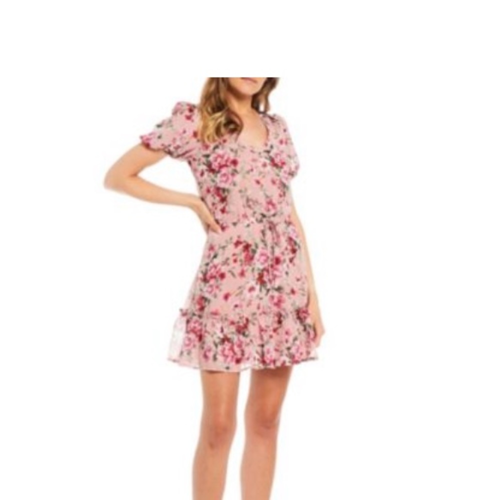 Puff sleeve dress